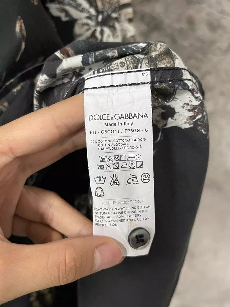 Dolce & Gabbana Dolce Gabbana Long Sleeve Shirt with Floral Design Size US M / EU 48-50 / 2 - 6 Thumbnail