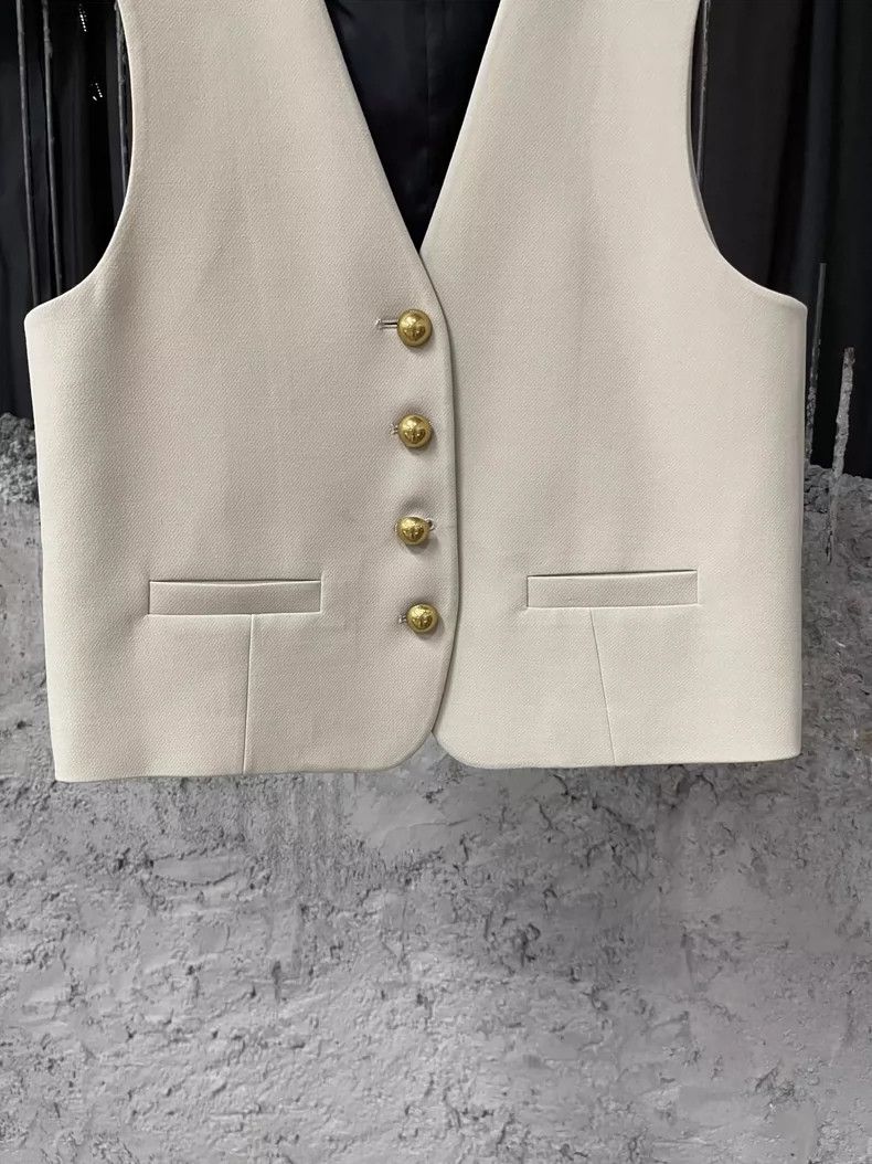 Calvin Klein 205W39NYC Calvin Luo Sleeveless Vest with Buttons Size US S / EU 44-46 / 1 - 4 Thumbnail