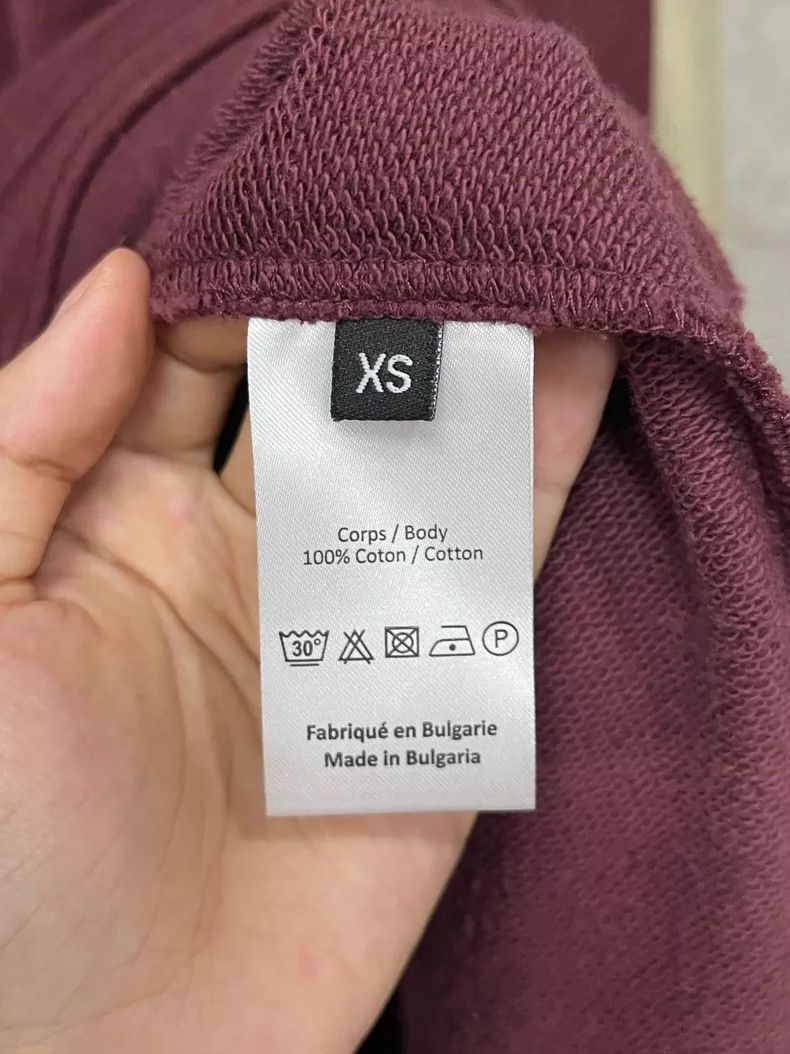 Y/Project Yproject Sweatshirt in Burgundy with Sleeves Size US XS / EU 42 / 0 - 7 Thumbnail