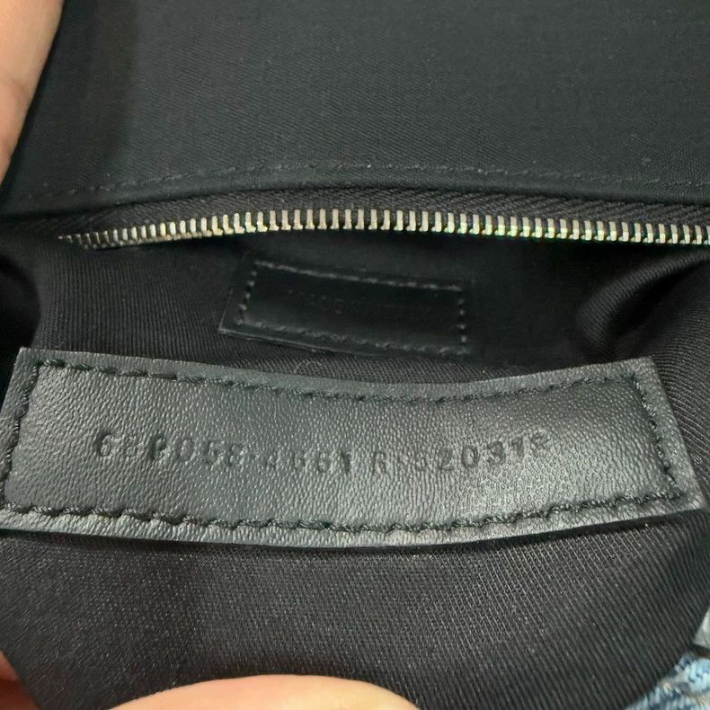 Balenciaga Balenciaga Denim Downtown Underarm Bag Size ONE SIZE - 8 Thumbnail