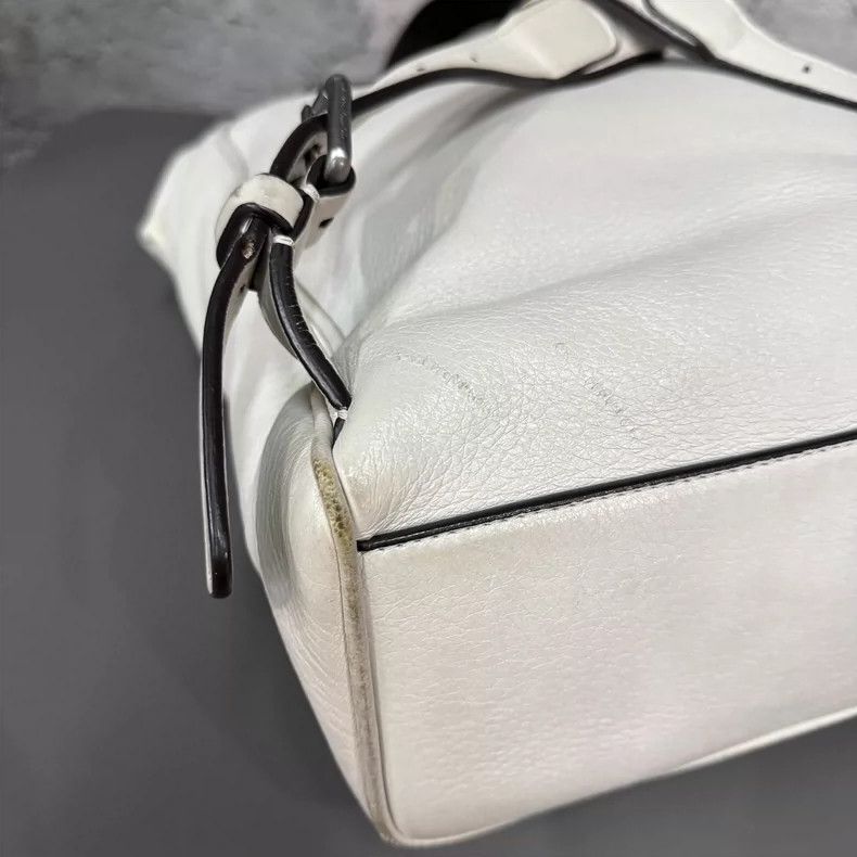 Emporio Armani Armani Leather Backpack with White Finish Size ONE SIZE - 7 Thumbnail