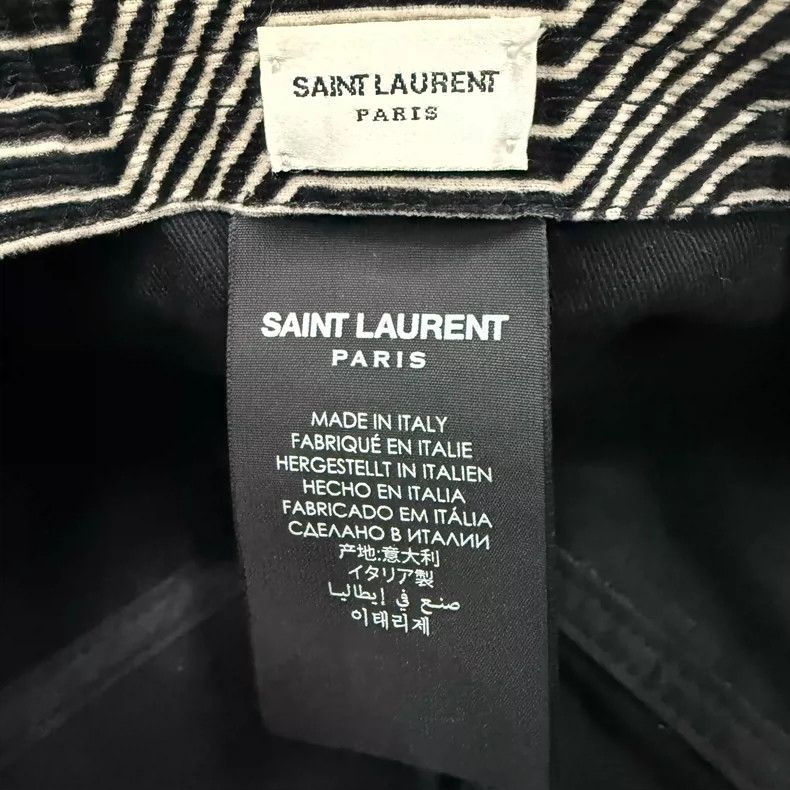 Saint Laurent Paris Saint Laurent Patterned Cap Hat Size ONE SIZE - 8 Thumbnail