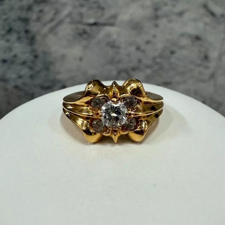 Chrome Hearts Chrome Hearts 22k Diamond Ring Size US3.5 Size ONE SIZE - 4 Thumbnail