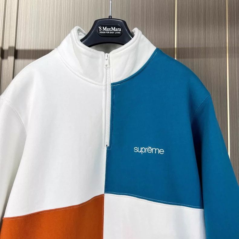 Bape Supreme Color Block Half-Zip Sweatshirt Size US S / EU 44-46 / 1 - 3 Thumbnail
