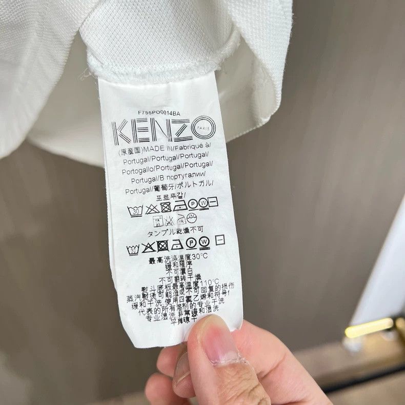 Kenzo Kenzo Embroidered Tiger Head Short Sleeve Polo Size US M / EU 48-50 / 2 - 5 Thumbnail
