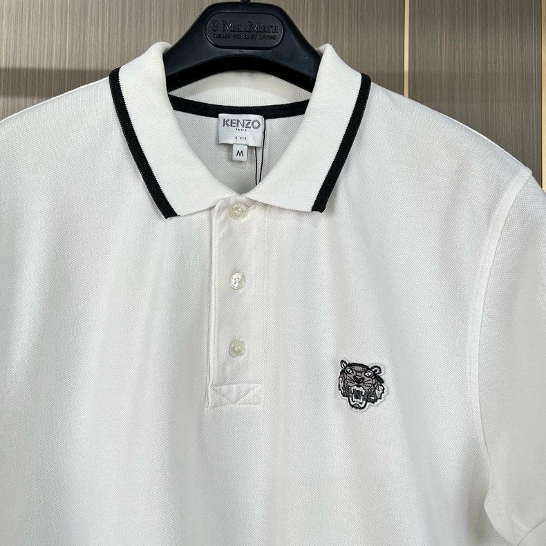 Kenzo Kenzo Embroidered Tiger Head Short Sleeve Polo Size US M / EU 48-50 / 2 - 3 Thumbnail