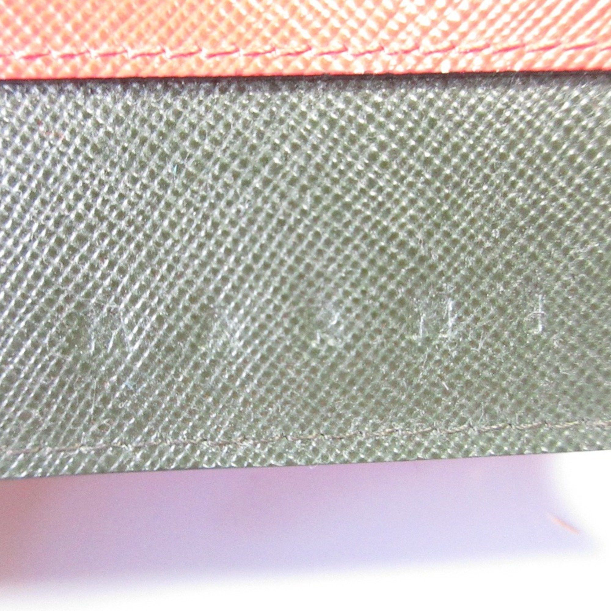 Marni MARNI Bicolor Leather 6-ring Key Case Orange Green Silver Hardware Women's Size ONE SIZE - 6 Thumbnail