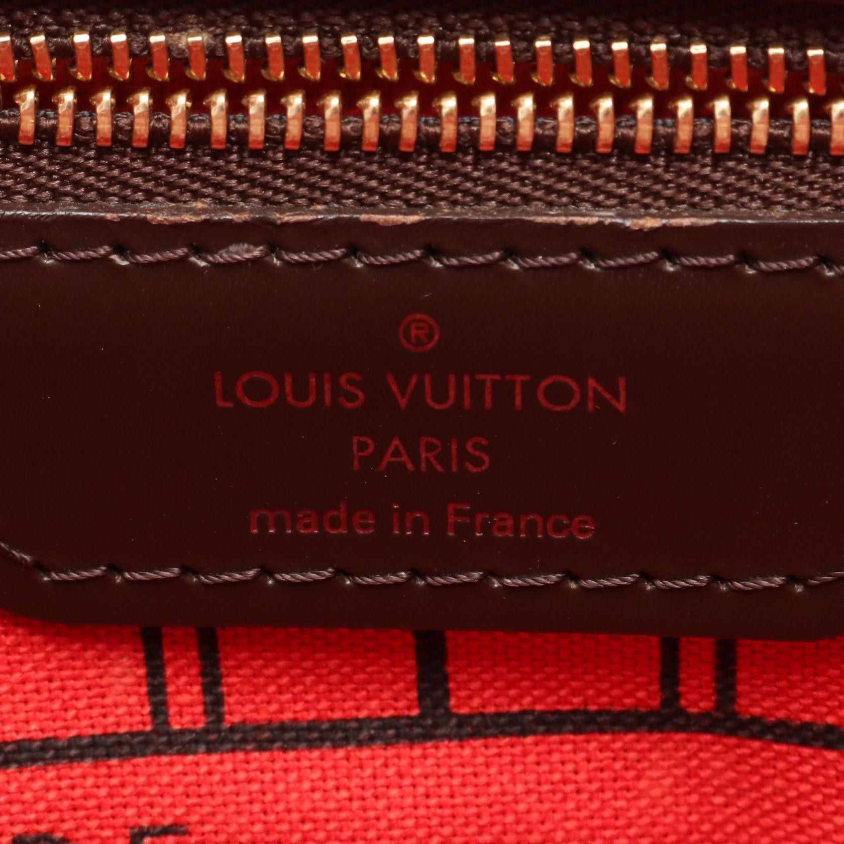 Louis Vuitton Louis Vuitton Louis Vuitton Neverfull PM Damier Coated Canvas Tote Bag Canvas Tote Bag N51109 Size ONE SIZE - 4 Thumbnail