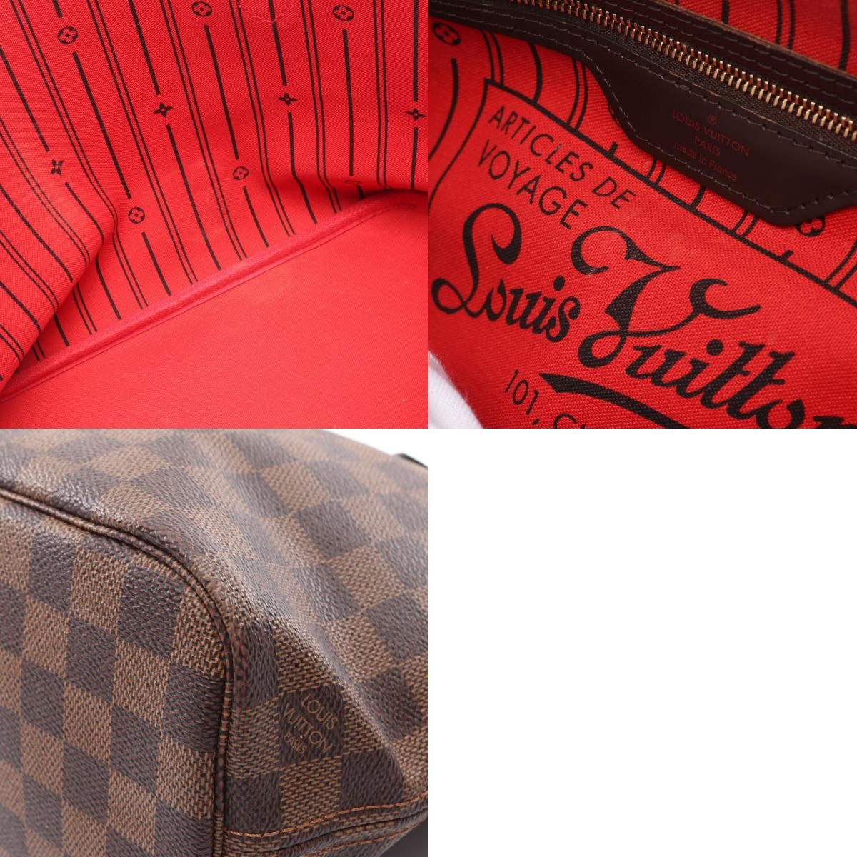 Louis Vuitton Louis Vuitton Louis Vuitton Neverfull PM Damier Coated Canvas Tote Bag Canvas Tote Bag N51109 Size ONE SIZE - 10 Thumbnail