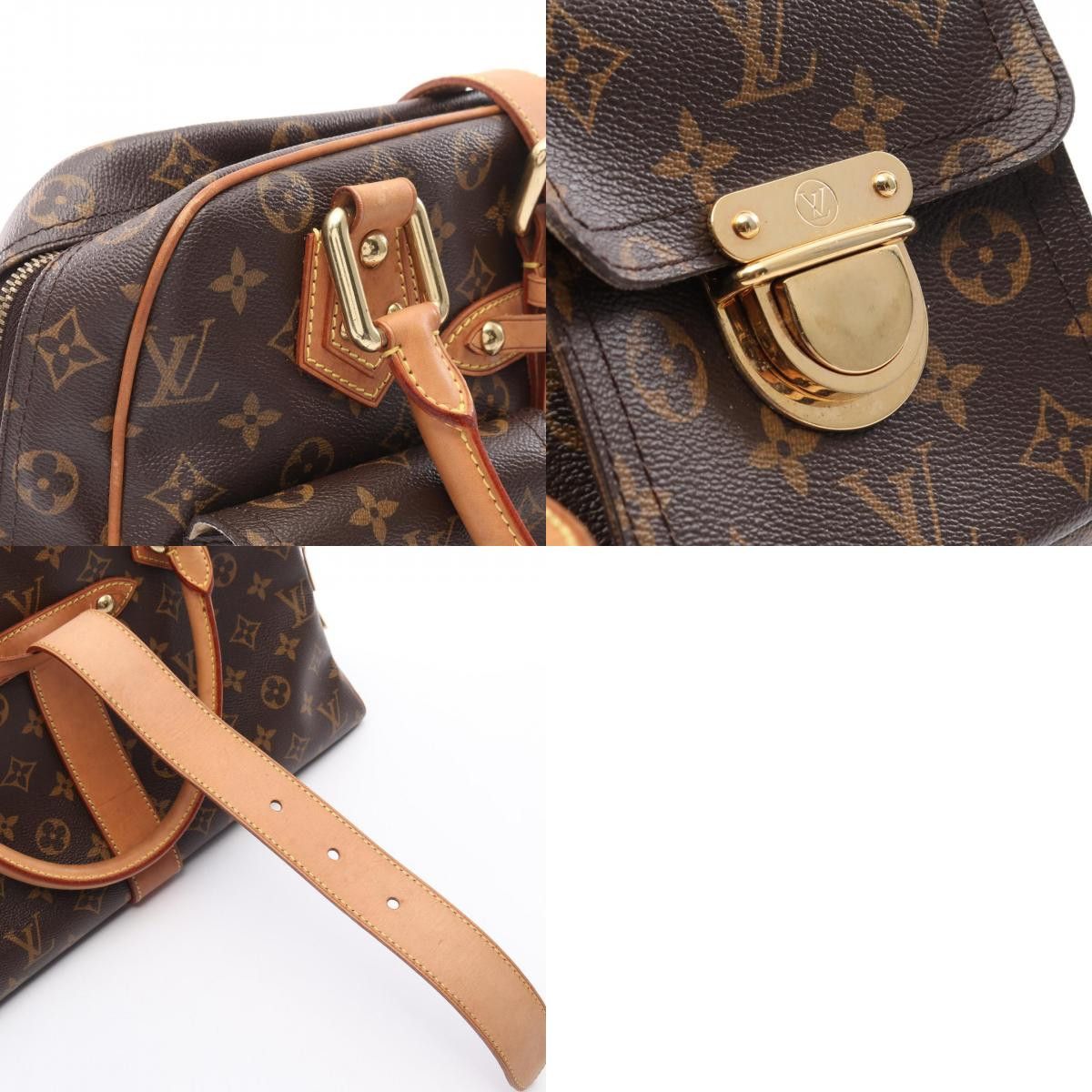 Louis Vuitton Louis Vuitton Louis Vuitton Manhattan GM Monogram Handbag Canvas Handbag M40025 Size ONE SIZE - 10 Thumbnail