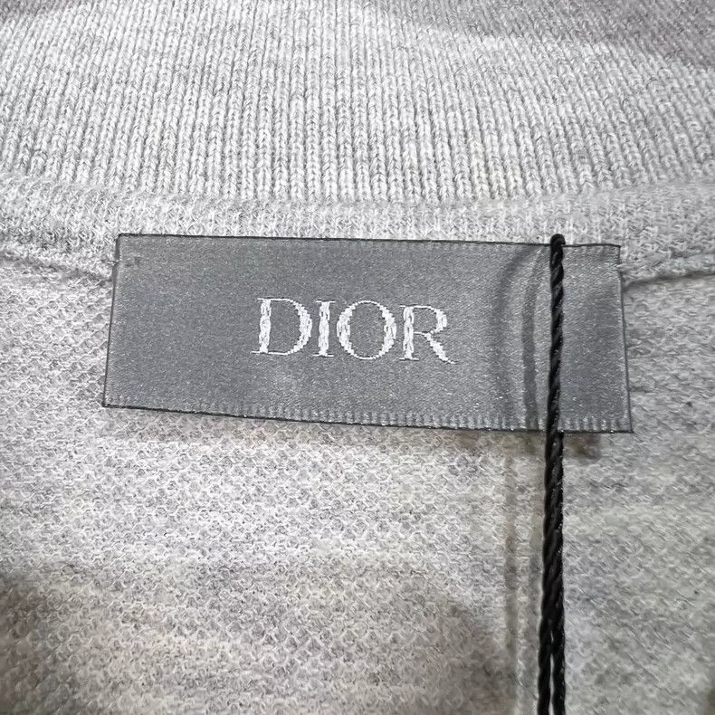 Dior Dior Gray Embroidered CD Letter Polo Shirt Size US XXL / EU 58 / 5 - 5 Thumbnail