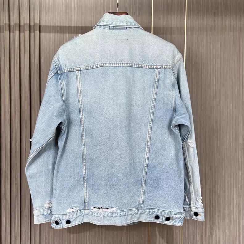 Alexander Wang Alexander Wang Washed Distressed Denim Jacket Size US S / EU 44-46 / 1 - 2 Thumbnail