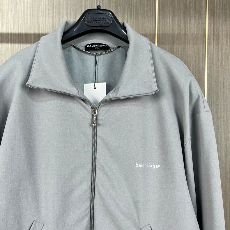 Balenciaga Balenciaga Gray Zip Jacket Size 50 Size US L / EU 52-54 / 3 - 3 Thumbnail