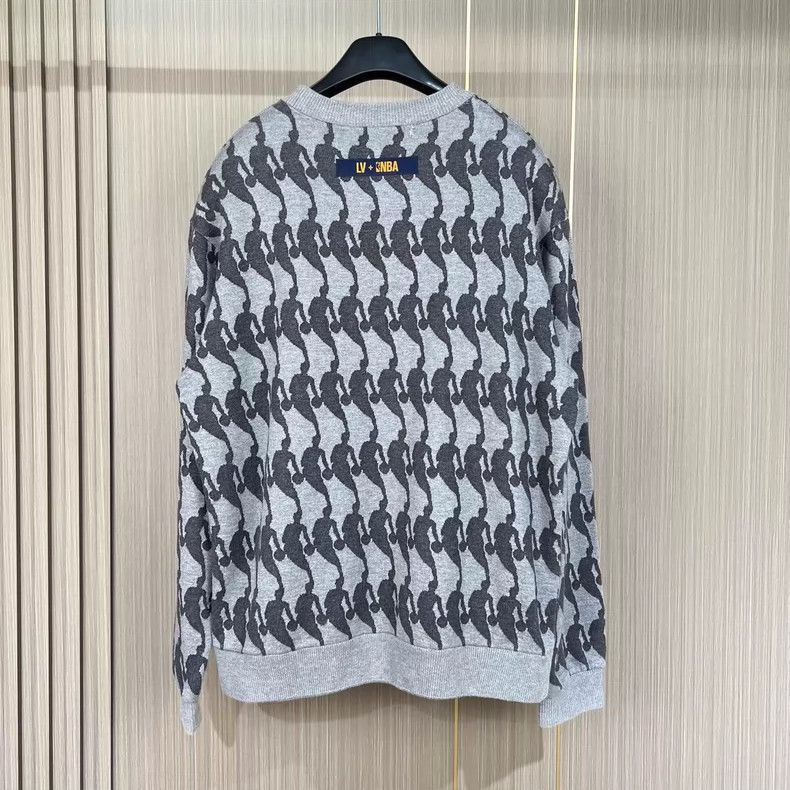 Louis Vuitton Louis Vuitton NBA Knit Sweatshirt in Gray Size US XS / EU 42 / 0 - 2 Thumbnail