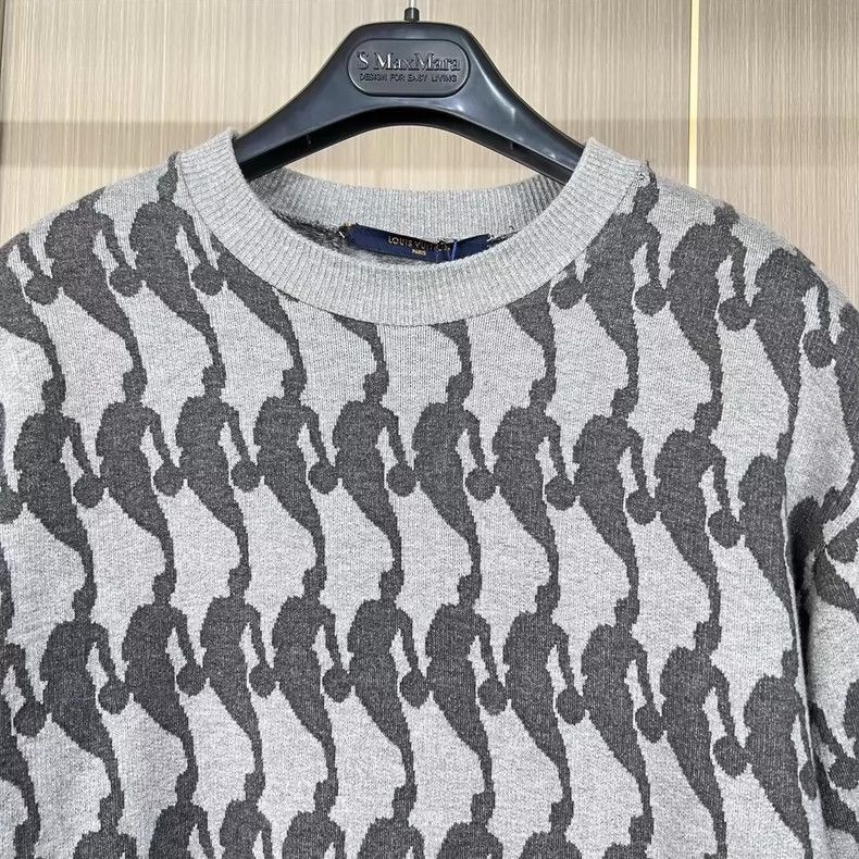 Louis Vuitton Louis Vuitton NBA Knit Sweatshirt in Gray Size US XS / EU 42 / 0 - 3 Thumbnail