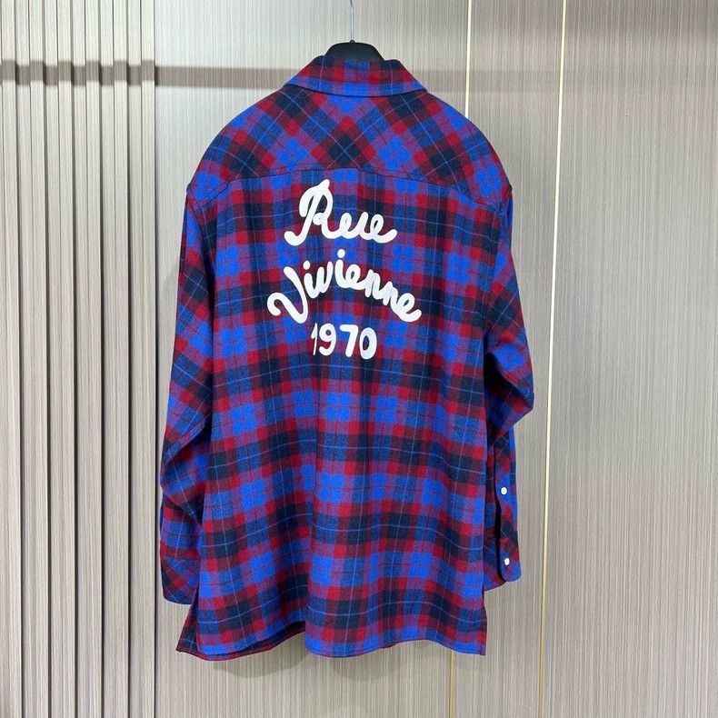 Kenzo Kenzo Embroidered Plaid Long Sleeve Shirt Size US M / EU 48-50 / 2 - 2 Thumbnail