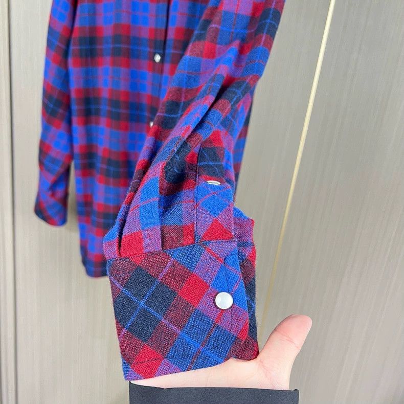 Kenzo Kenzo Embroidered Plaid Long Sleeve Shirt Size US M / EU 48-50 / 2 - 4 Thumbnail