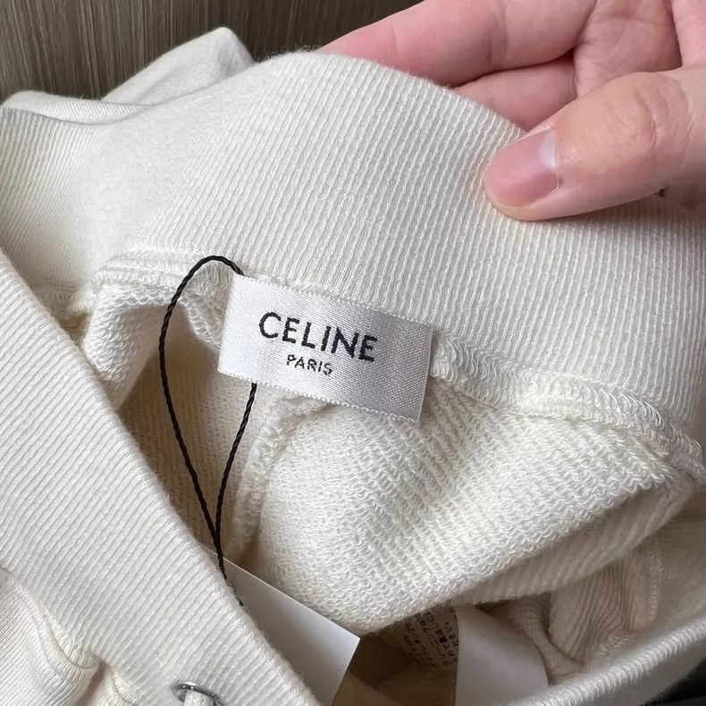 Celine Celine Embroidered Victory Logo Shorts Size XS Size US 26 / EU 42 - 5 Thumbnail
