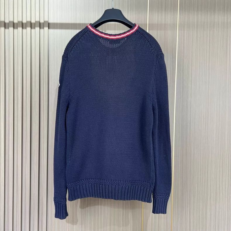 Moncler Moncler Anchor Embroidered Knit Sweater Size M Size US M / EU 48-50 / 2 - 2 Thumbnail
