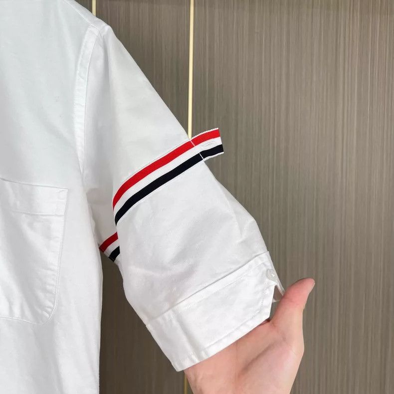 Thom Browne Thom Browne Short Sleeve Shirt with Stripes Size US M / EU 48-50 / 2 - 4 Thumbnail