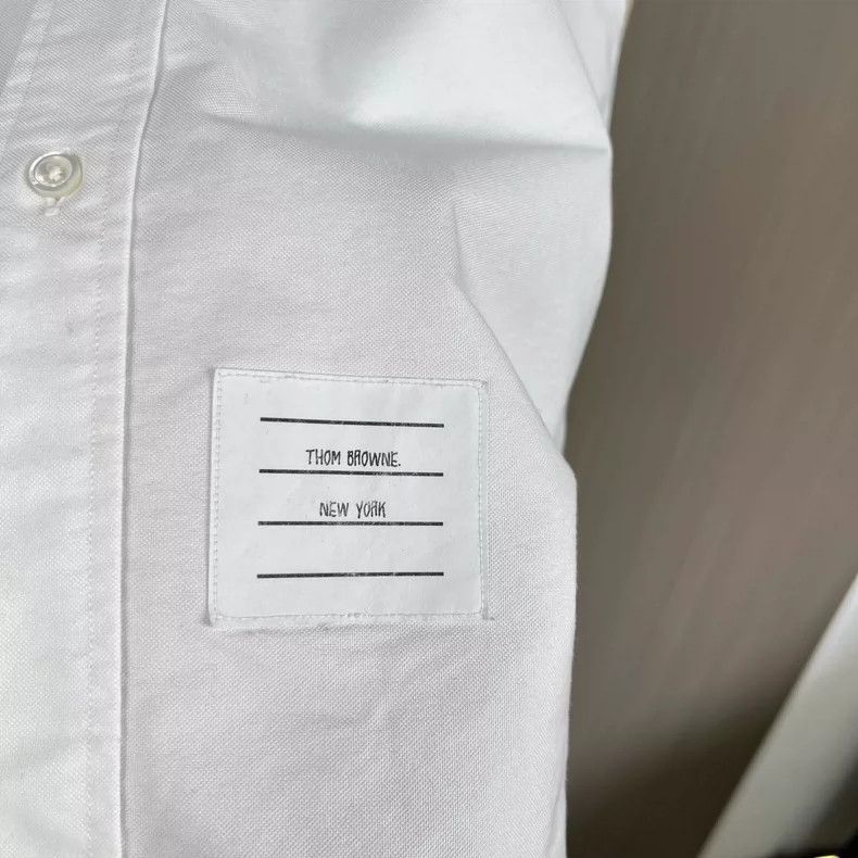 Thom Browne Thom Browne Short Sleeve Shirt with Stripes Size US M / EU 48-50 / 2 - 6 Thumbnail