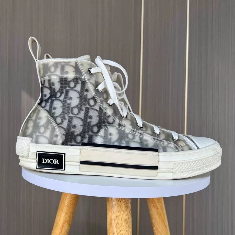 Dior Dior B23 Oblique High Top Sneakers Size 40 Size US 10 / EU 43 - 2 Thumbnail