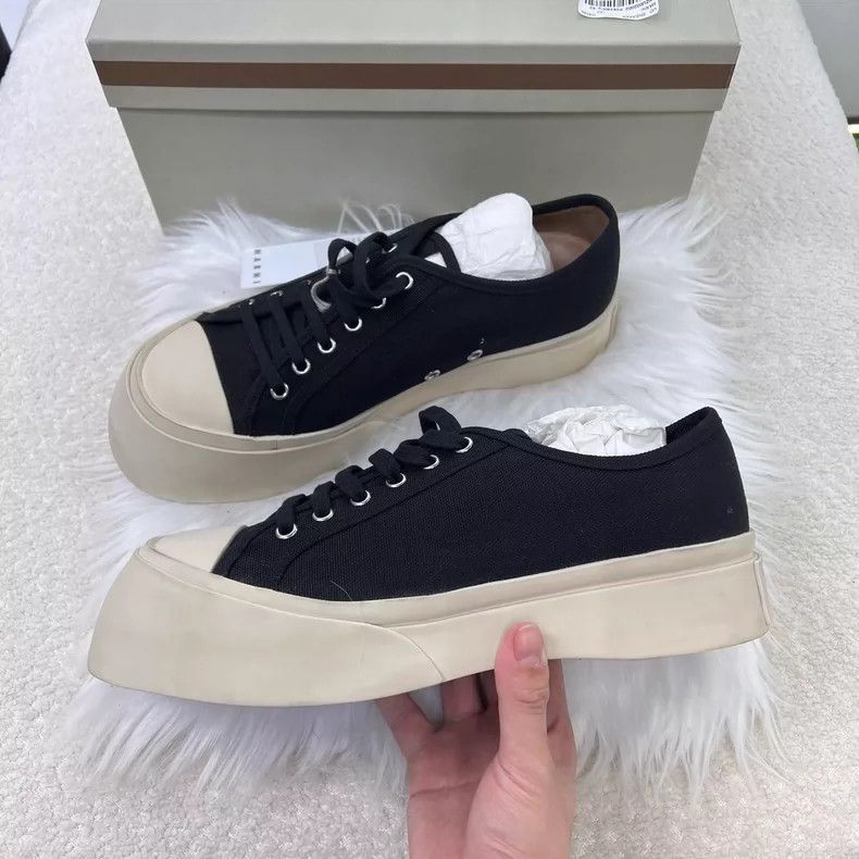 Marni Marni Black Canvas Sneakers Size 42 Size US 9 / EU 42 - 2 Thumbnail