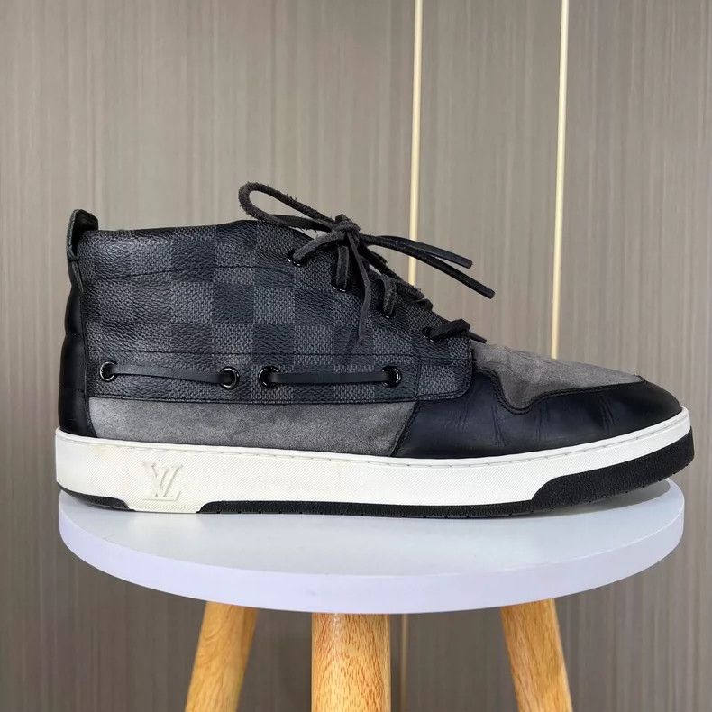Louis Vuitton Louis Vuitton Suede Checkerboard Sneakers Size 8 Size US 8 / EU 41 - 2 Thumbnail