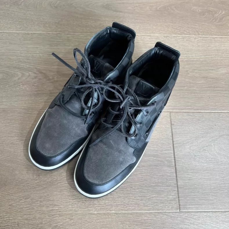 Louis Vuitton Louis Vuitton Suede Checkerboard Sneakers Size 8 Size US 8 / EU 41 - 5 Thumbnail