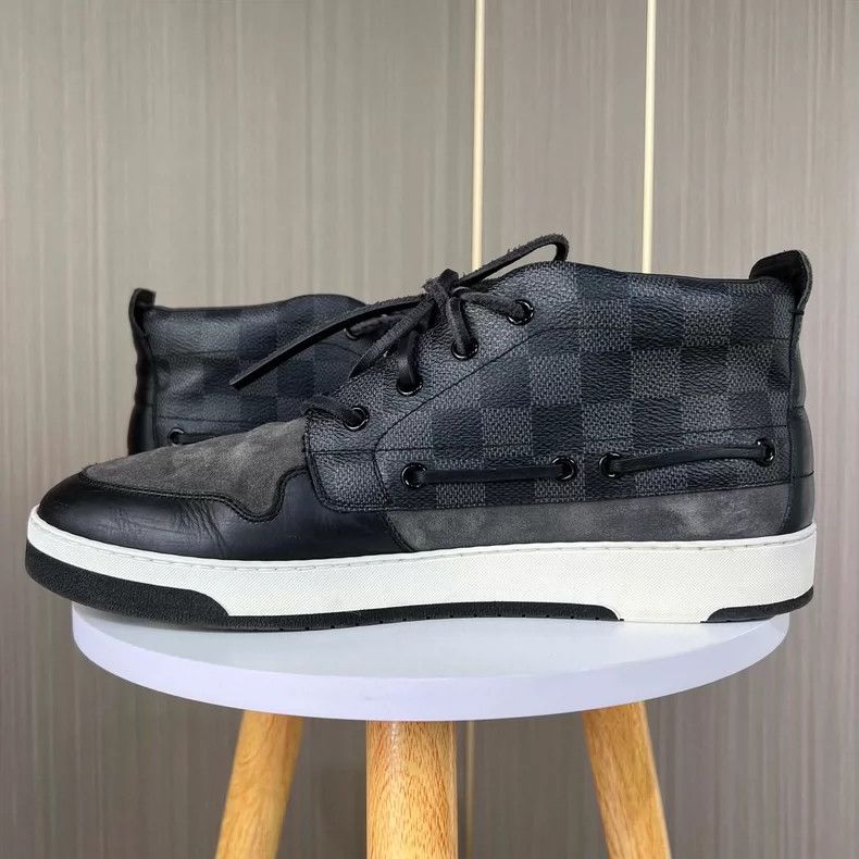 Louis Vuitton Louis Vuitton Suede Checkerboard Sneakers Size 8 Size US 8 / EU 41 - 3 Thumbnail