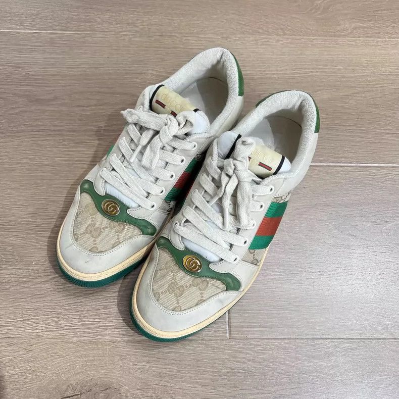 Gucci Gucci Vintage Sneakers with Green and Red Stripes Size US 7 / EU 40 - 5 Thumbnail