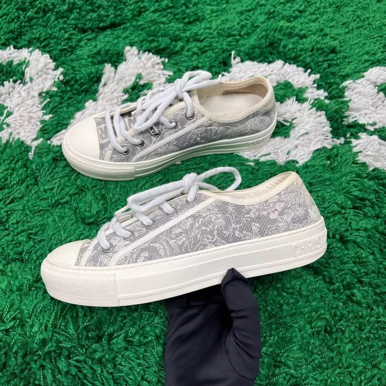 Dior Dior Canvas Sneakers with Embroidery Size US 7.5 / EU 40-41 - 2 Thumbnail