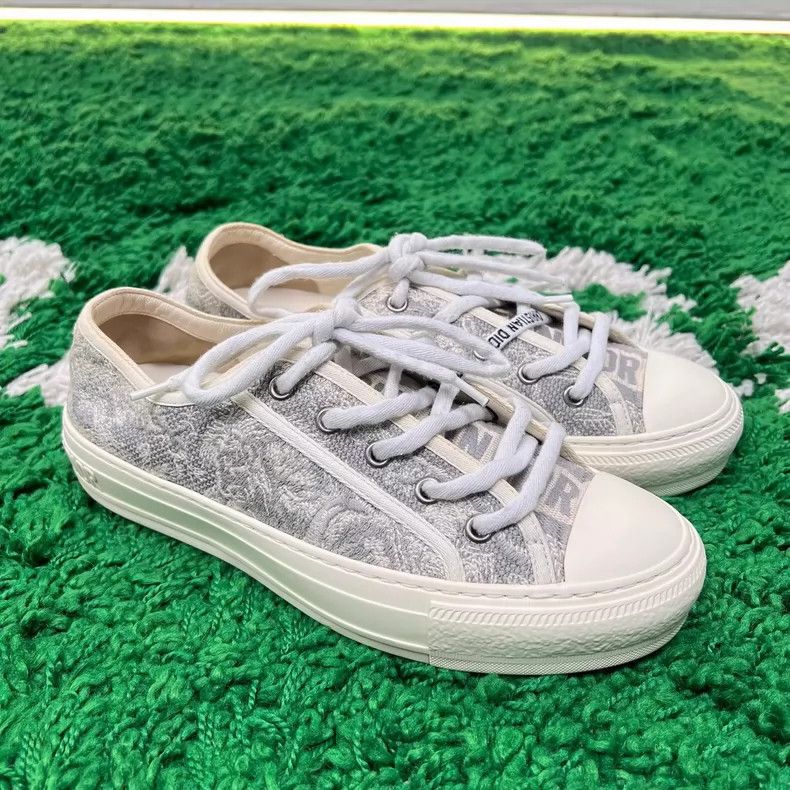 Dior Dior Canvas Sneakers with Embroidery Size US 7.5 / EU 40-41 - 4 Thumbnail