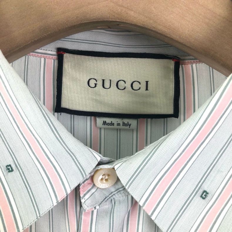 Gucci Gucci Long Sleeve Striped Button-Up Shirt Size US M / EU 48-50 / 2 - 3 Thumbnail