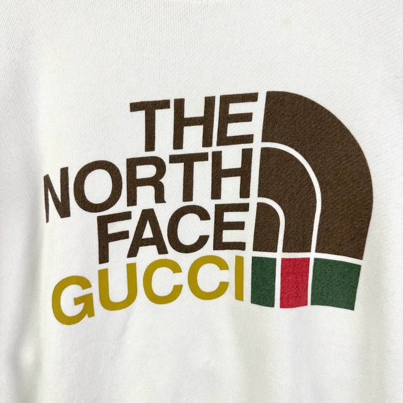 Gucci Gucci North Face Logo White Sweatshirt Size US L / EU 52-54 / 3 - 4 Thumbnail