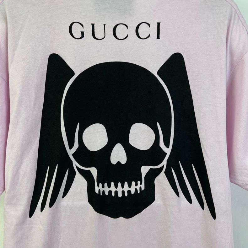 Gucci Gucci Pink Short Sleeve T-Shirt with Print Size US S / EU 44-46 / 1 - 5 Thumbnail