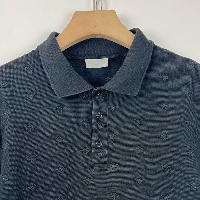 Dior Dior Embroidered Short Sleeve Polo Shirt Size US XL / EU 56 / 4 - 4 Thumbnail