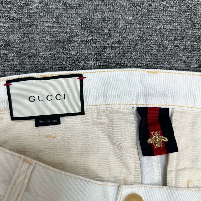 Gucci Gucci White Casual Straight Leg Pants Size US 44 / EU 60 - 6 Thumbnail