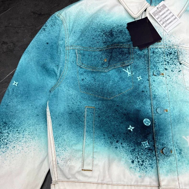 Louis Vuitton Louis Vuitton Tie-Dye Denim Jacket Size US L / EU 52-54 / 3 - 4 Thumbnail