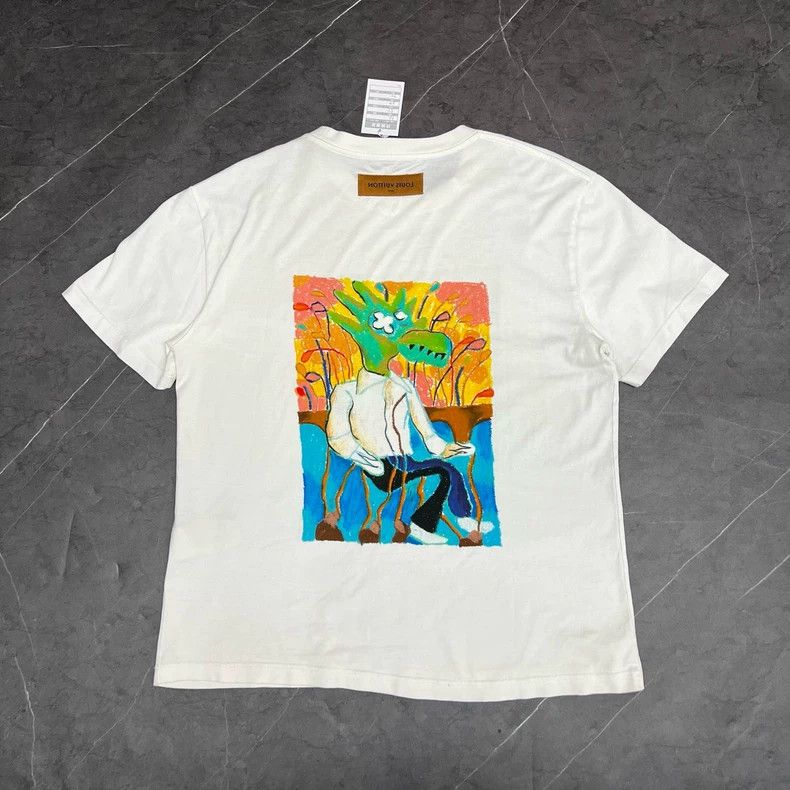 Louis Vuitton Louis Vuitton Cartoon Graffiti Short Sleeve Shirt Size US M / EU 48-50 / 2 - 3 Thumbnail