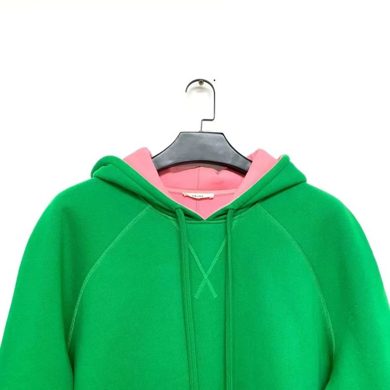 Celine Celine Green and Pink Hoodie Sweatshirt Size US S / EU 44-46 / 1 - 3 Thumbnail
