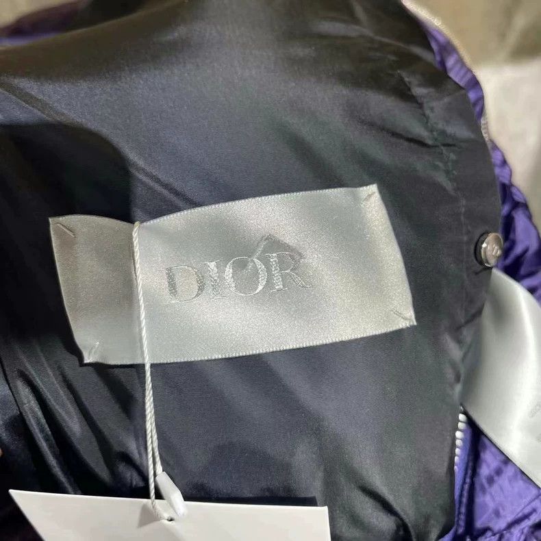Dior Dior Purple Geometric Down Jacket Size US L / EU 52-54 / 3 - 3 Thumbnail