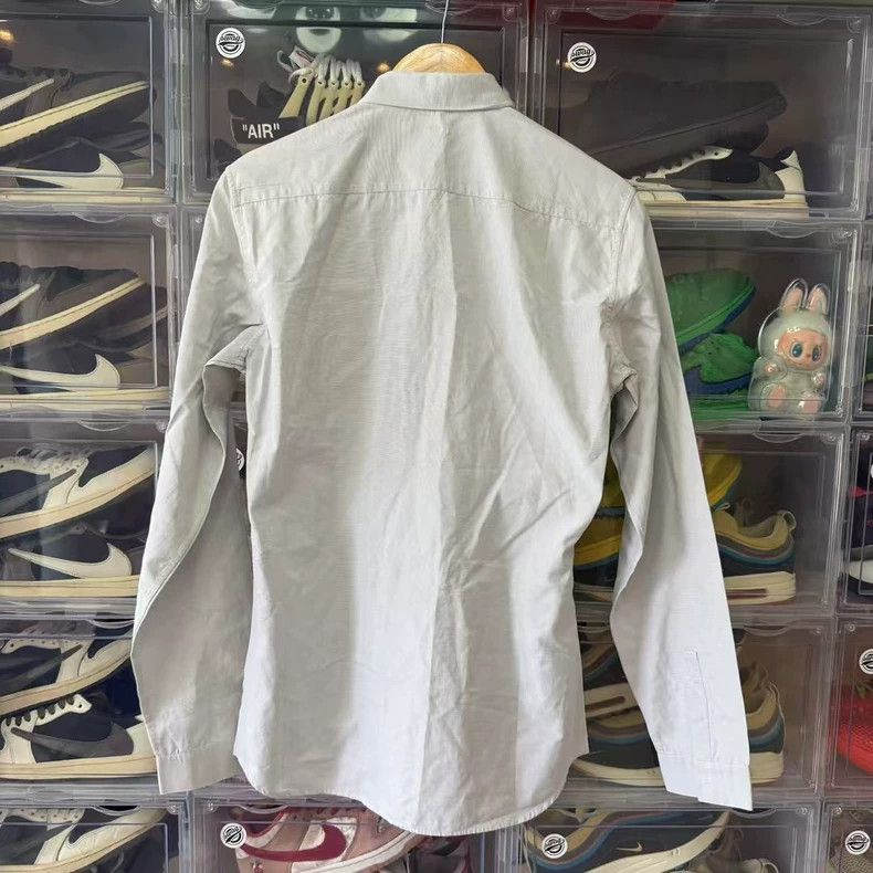 Dior Dior White Long Sleeve Shirt Size 38 Size US M / EU 48-50 / 2 - 2 Thumbnail
