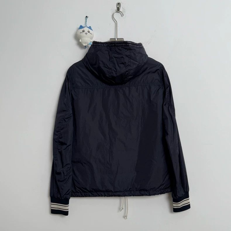 Moncler Moncler Navy Logo Cotton Jacket Size 3 Size US L / EU 52-54 / 3 - 3 Thumbnail