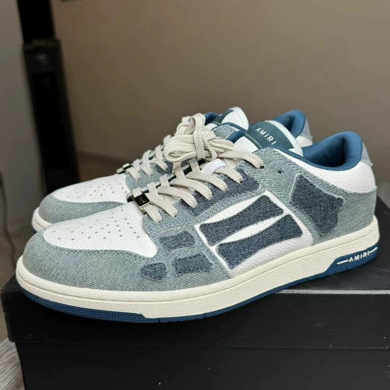 Amiri Amiri Denim Blue Sneakers Size 42 Size US 9 / EU 42 - 2 Thumbnail