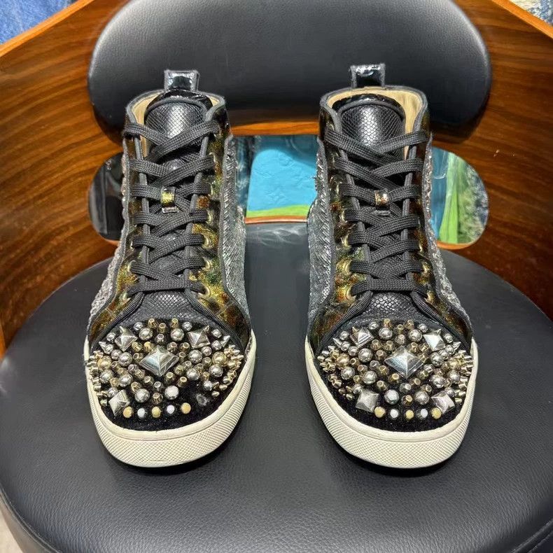 Balenciaga High-Top Sneakers with Rhinestones and Studs Size US 9 / EU 42 - 2 Thumbnail