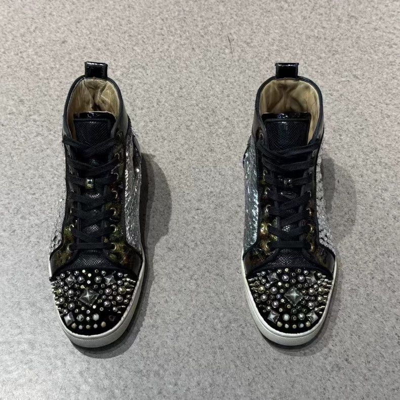 Balenciaga High-Top Sneakers with Rhinestones and Studs Size US 9 / EU 42 - 5 Thumbnail
