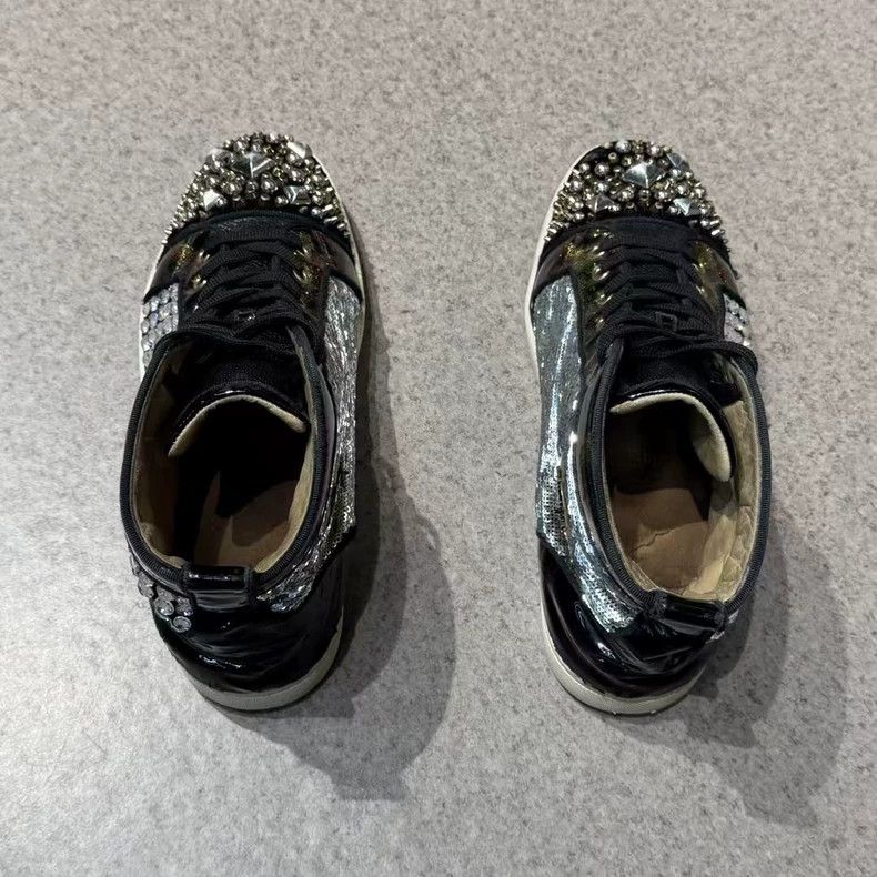 Balenciaga High-Top Sneakers with Rhinestones and Studs Size US 9 / EU 42 - 8 Thumbnail