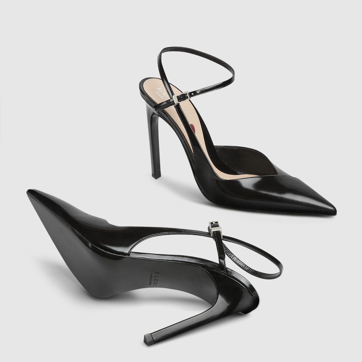Gucci alma love leather pumps Size US 5 / IT 35 - 3 Thumbnail