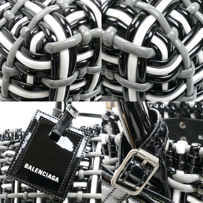 Balenciaga Balenciaga Balenciaga Bistro Basket Bag 2way bag Enamel Shoulder Bag 671342 2IE6Y Size ONE SIZE - 4 Thumbnail